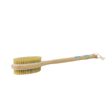 Manufacturer natural long handle soft hair massage bath brush wood body brush OEM